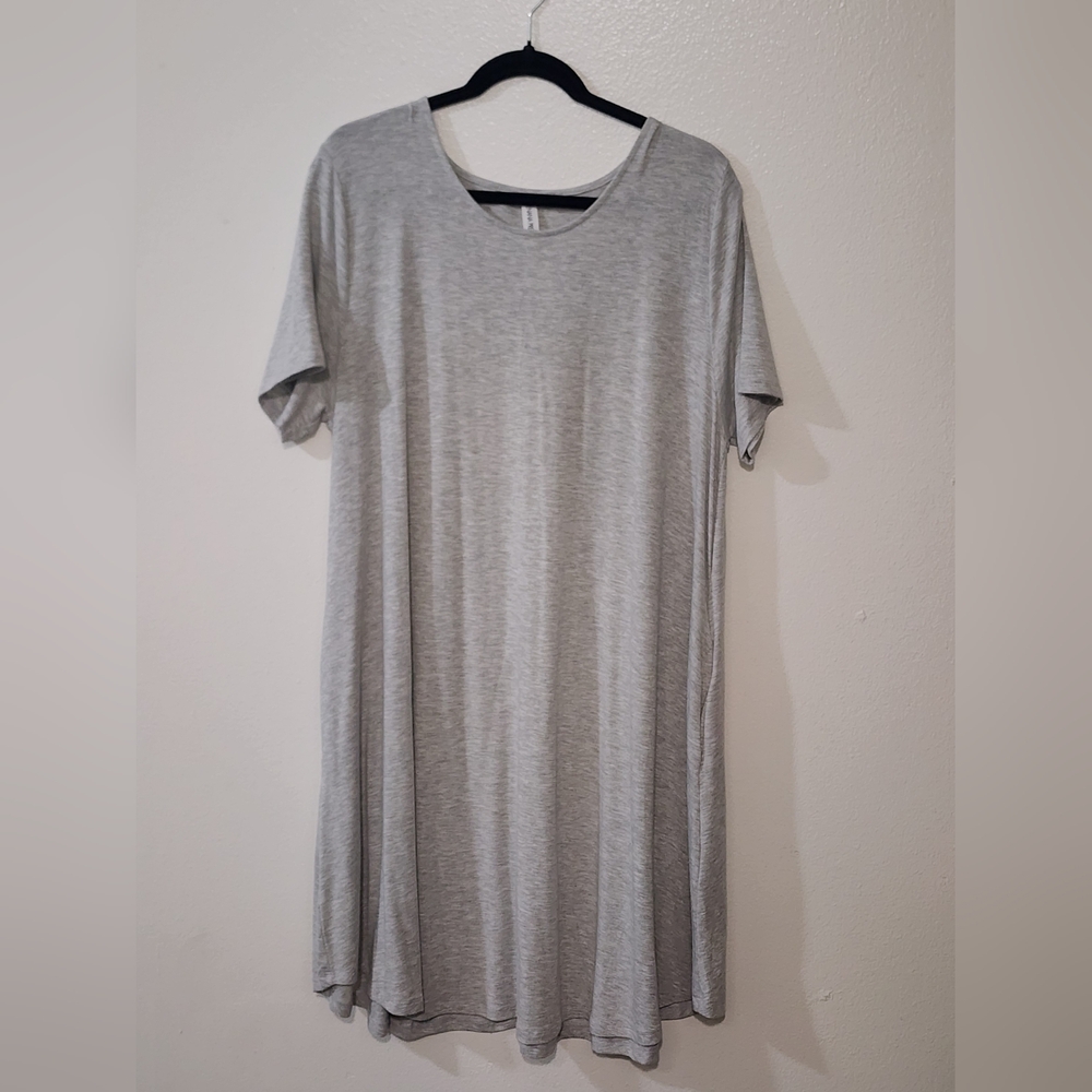 Zenana Gray Dress With Pockets